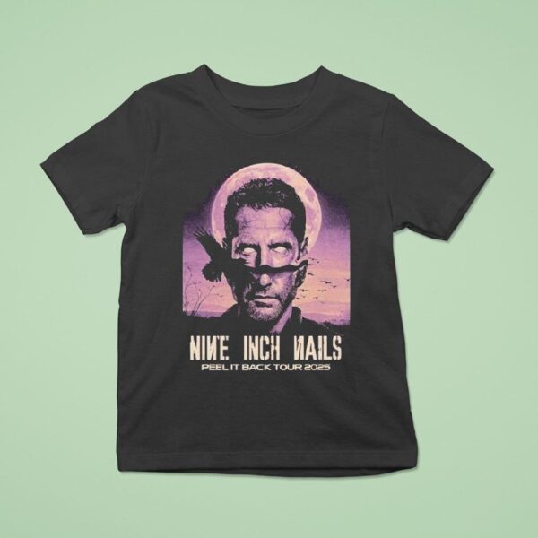 Nine Inch Nails Peel It Back Tour Head Crow Moon T Shirt