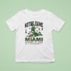 Notre Dame Vs Miami Hurricanes Hard Rock Stadium Miami Gardens Fl T Shirt