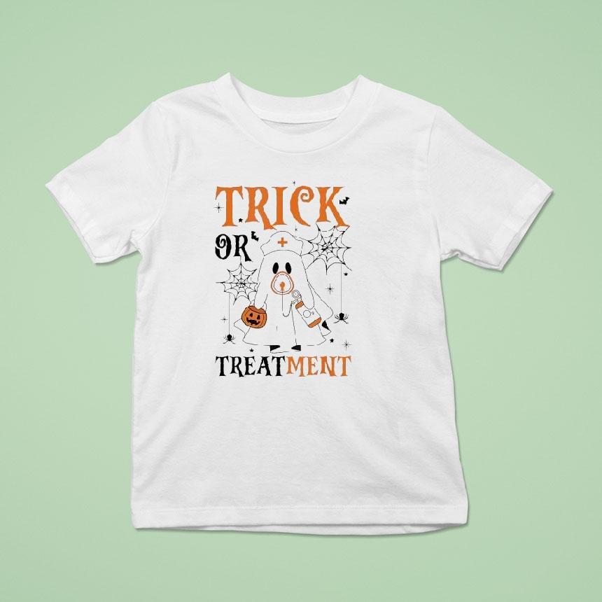 Nurse Ghost Trick Or Treatment Halloween T Shirt Nurse Ghost Trick Or Treatment Halloween T Shirt