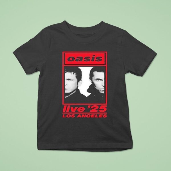 Oasis Live Los Angeles Rose Bowl Stadium Photo T Shirt