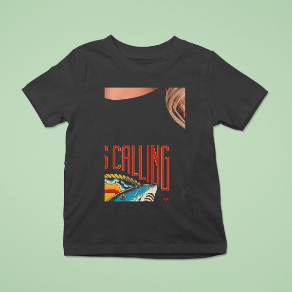 Oceans Calling Shark Lineup T Shirt
