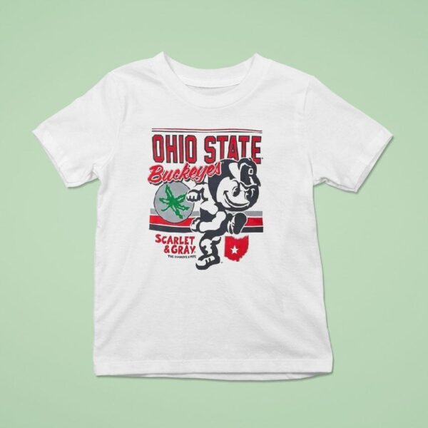 Ohio State Buckeyes Scarlet And Gray The Buckeye State T Shirt