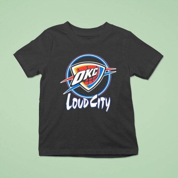Oklahoma City Thunder Loud City Logo T Shirt
