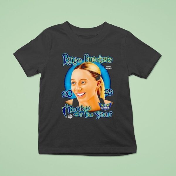 Paige Bueckers Dallas Wings Basketball Rookie Of The Year T Shirt