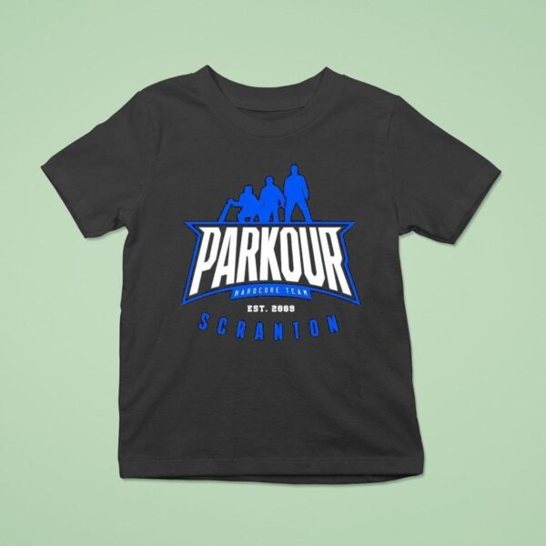 Parkour Hardcore Team Scranton Est T Shirt