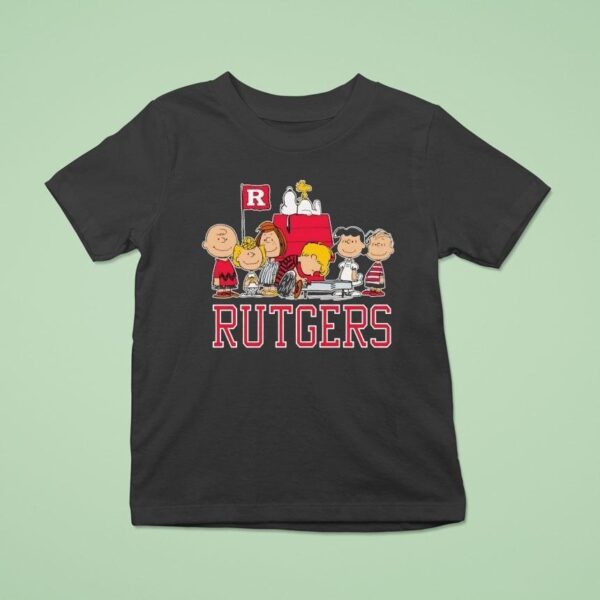 Peanuts Characters X Rutgers Scarlet Knights T Shirt