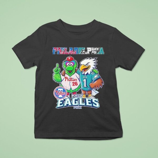 Philadelphia Eagles X Philadelphia Phillies Philly Masco T Shirt