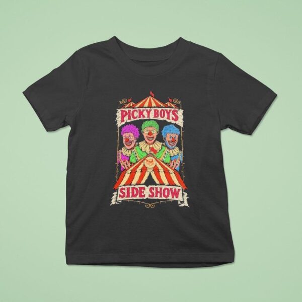 Picky Boys Side Show Concert Tour Clown T Shirt