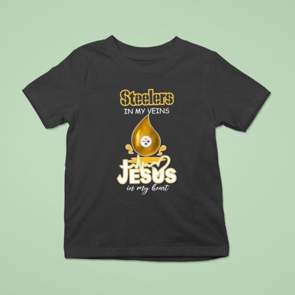 Pittsburgh Slers In My Veins Jesus In My Hear T Shirt