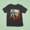 Raccoon With Dr Pepper Under Moon T Shirt