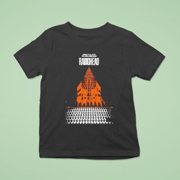 Radiohead London England Tour T Shirt