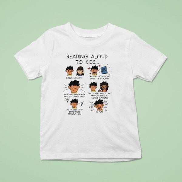 Reading Aloud To Kids Cartoon T Shirt