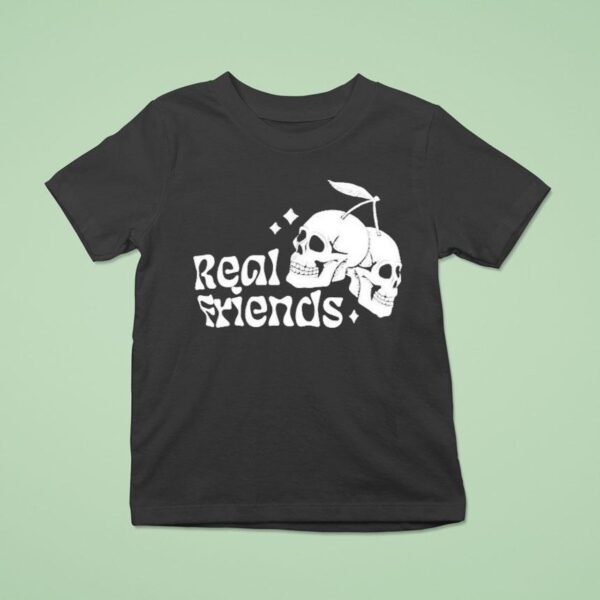 Real Friends Cherry Skull T Shirt