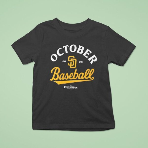 San Diego Padres October Baseball Post Season T Shirt