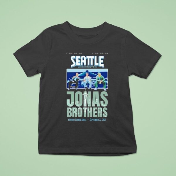 Seattle Washington Jonas Brothers Climate Pledge Arena T Shirt
