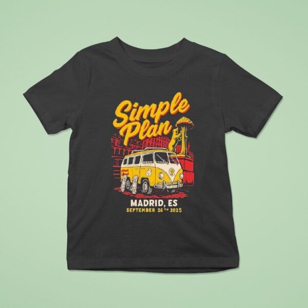 Simple Plan September Th Tour Madrid Es T Shirt