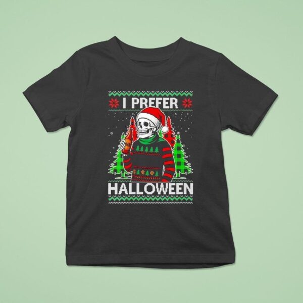 Skeleton I Prefer Halloween T Shirt