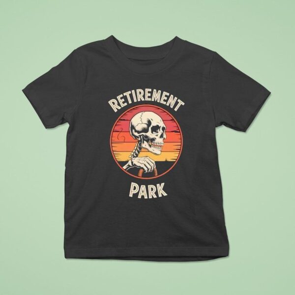Skeleton Retirement Park Vintage T Shirt