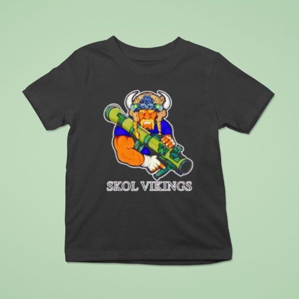 Skol Vikings Minnesota Vikings Military Rocket Launcher T Shirt