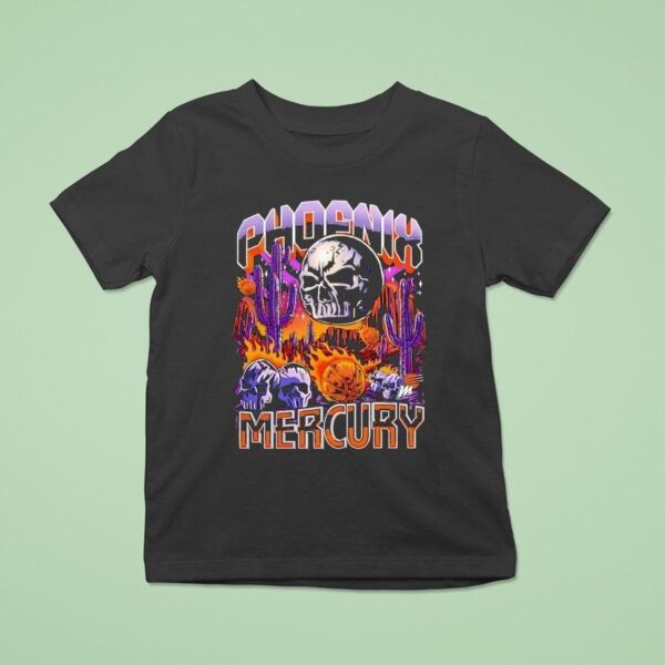 Skull Phoenix Mercury Basketball Horror T Shirt