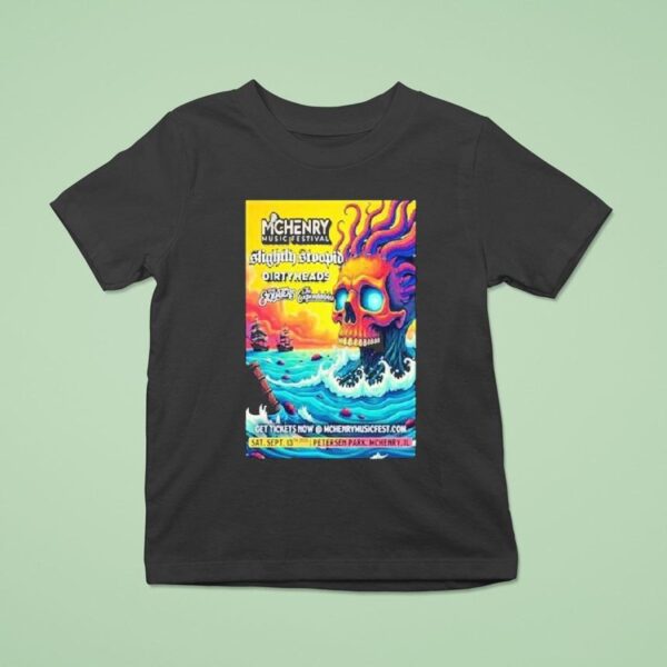 Slightly Stoopid Petersen Park Mchenry Sept Skull T Shirt