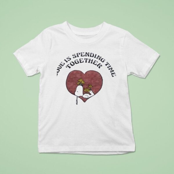 Snoopy And Woodstock Love Is Spending Time Together T Shirt