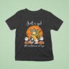 Snoopy Friends And The Peanuts Just A Girl Who Loves Halloween And Auburn Tigers T Shirt