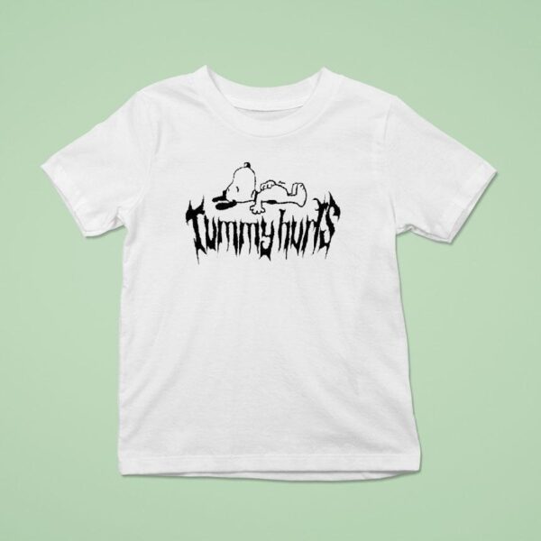 Snoopy Sleeping Tummy Hurts T Shirt