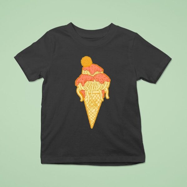 Spag Heddy Pasta Cone T Shirt