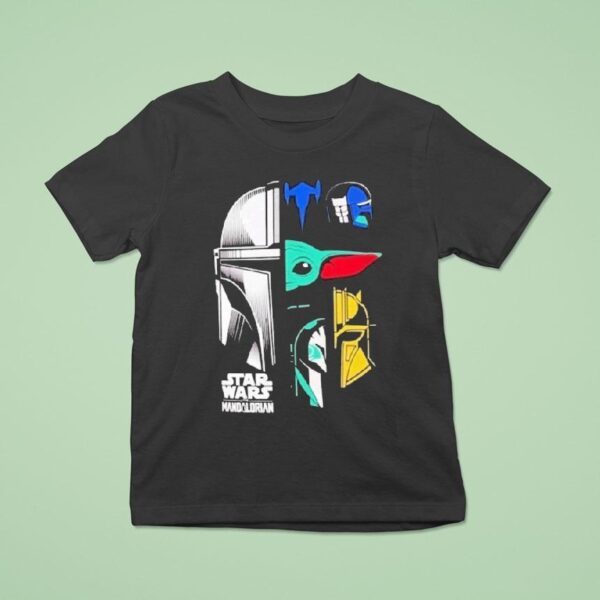 Spencers Star Wars Mandalorian Panels T Shirt