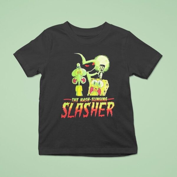 Squidward Tentacles And Squarepants The Hash Slinging Slasher T Shirt