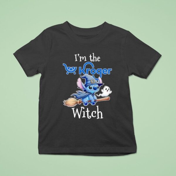 Stitch And Ghost I M The Kroger Witch Halloween T Shirt