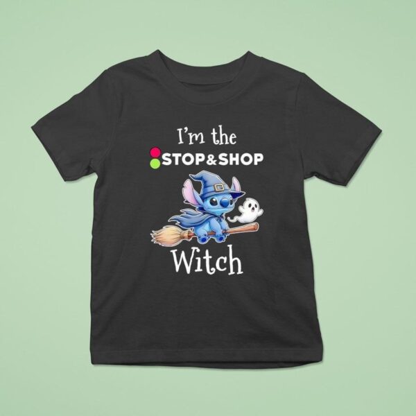 Stitch And Ghost I M The Stop And Shop Witch Halloween T Shirt