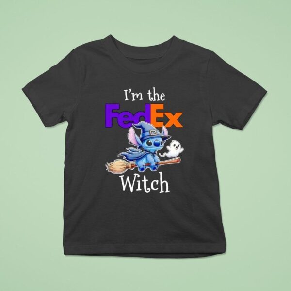Stitch Ghost I M The Fedex Witch Halloween T Shirt