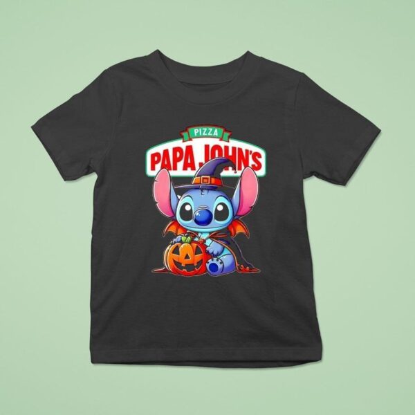 Stitch Witch Pizza Papa John S Halloween T Shirt