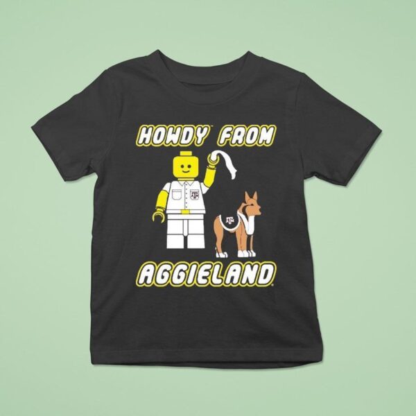 Texas Am Aggies Howdy From Aggieland Lego T Shirt