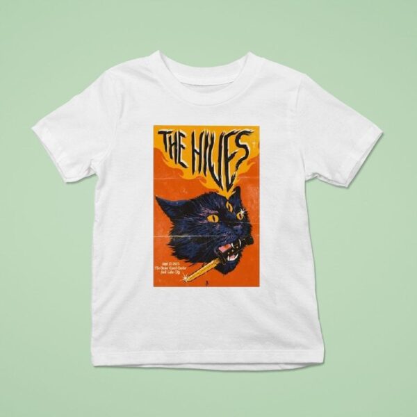 The Hives September In Salt Lake City Ut Cat Knife T Shirt