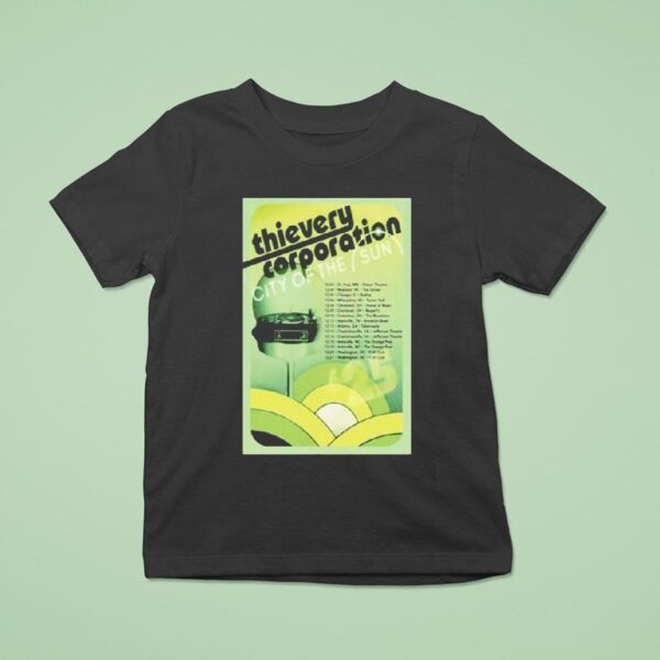 Thievery Corporation City Of The Sun Dec Tour T Shirt