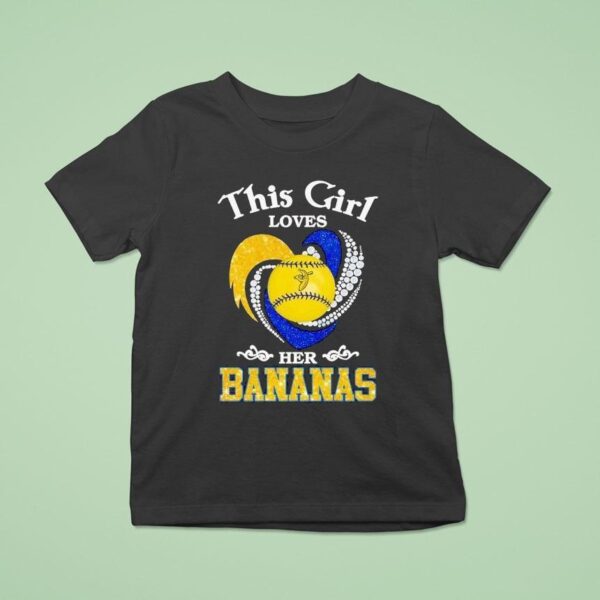 This Girl Loves Her Savannah Bananas Baseball Hear T Shirt