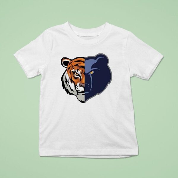Tigers And Grizzlies Mashup Logo T Shirt