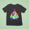 Unicorn Hail Satan Rainbow T Shirt