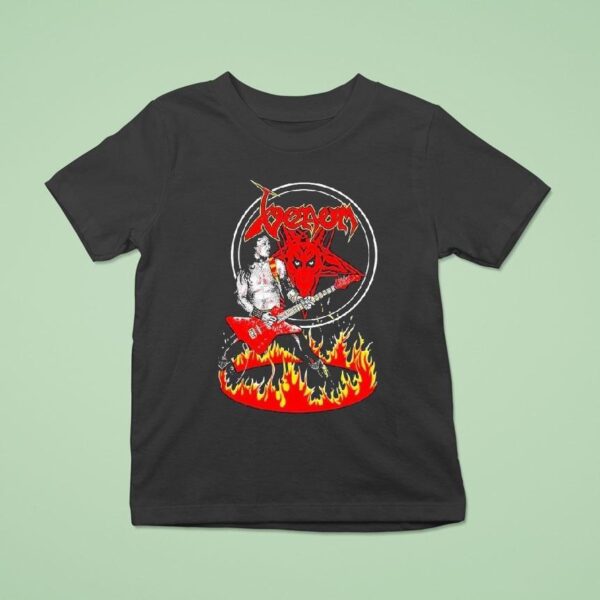 Venom Cronos In Flames T Shirt