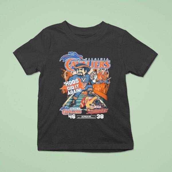 Virginia Cavaliers Stomp Florida State Seminoles Hoos Did It Again Mascot Scott Stadium Charlottesville Va T Shirt