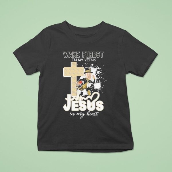 Wake Forest Demon Deacons In My Veins Jesus In My Heart Masco T Shirt