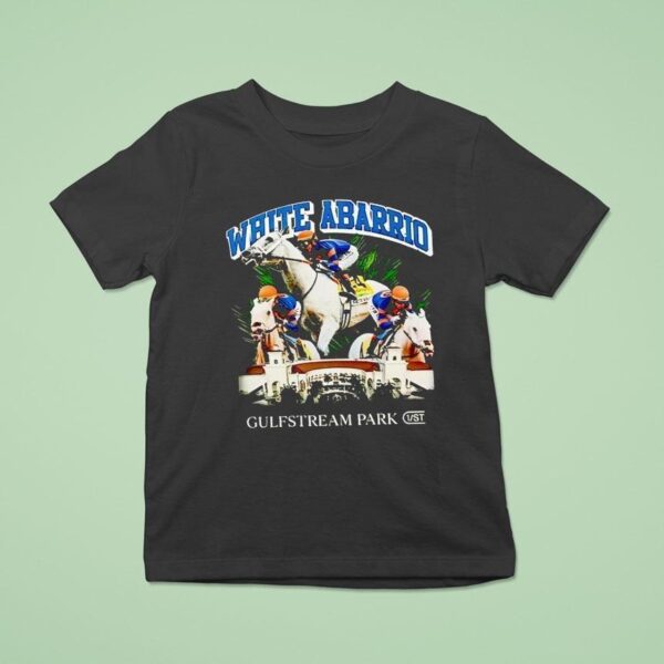 White Abarrio Gulfstream Park T Shirt