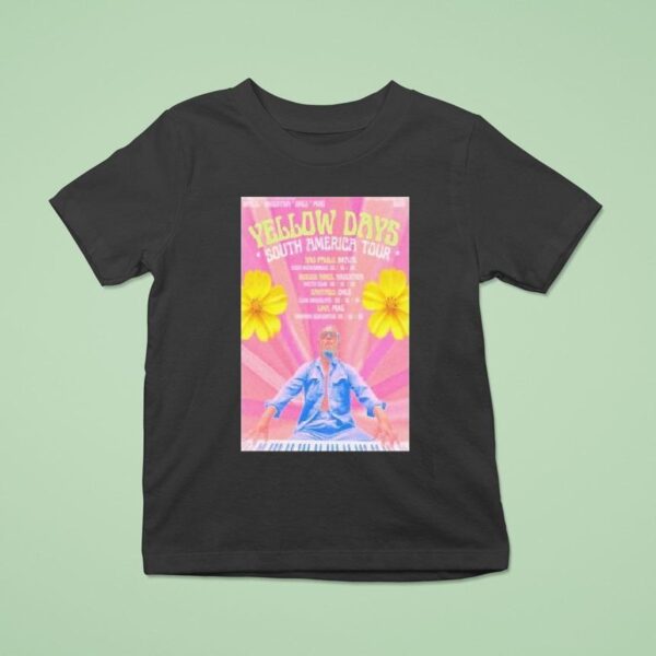 Yellow Days South America Tour October Dates T Shirt