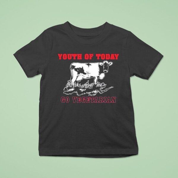 Youth Of Today Go Vegetarian Cow T Shirt