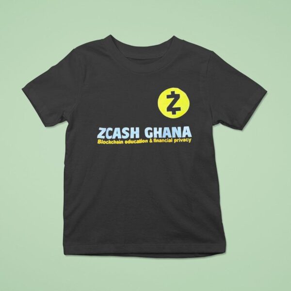 Zcash Ghana Blockchain Education And Financial Privacy T Shirt