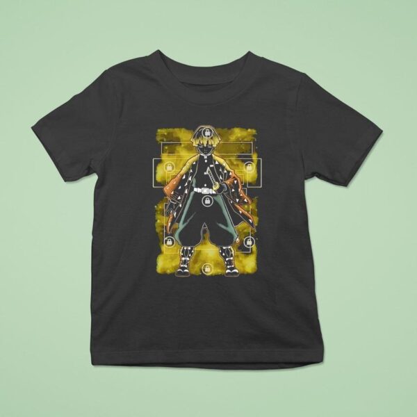 Zenitsu Agatsuma From Demon Slayer Kimetsu No Yaiba T Shirt