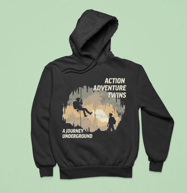 Action Adventure Twins A Journey Underground Hoodie